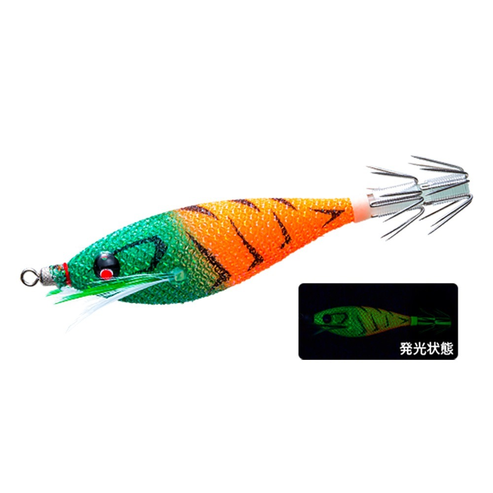 中壢鴻海釣具【DUEL】A1860 A1861SQUID JIG Pucca 胖胖魚 75/90mm透抽布捲(25年款)-規格圖7