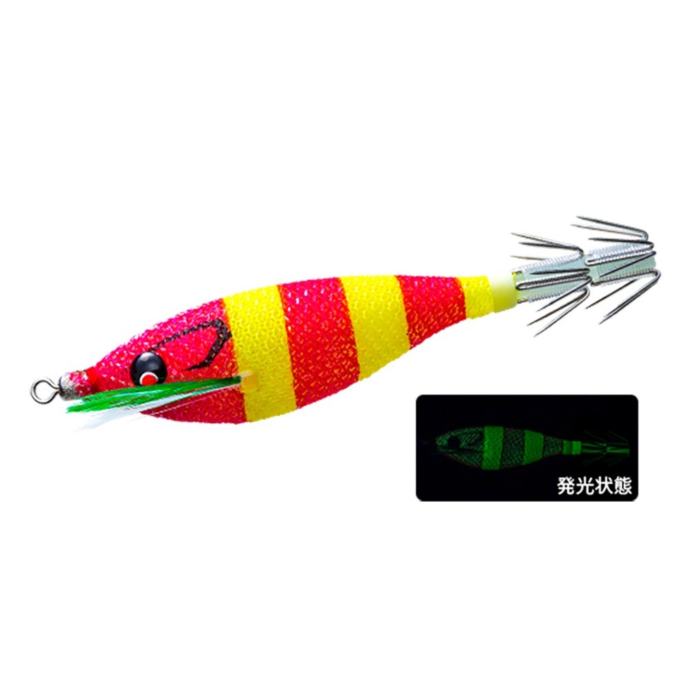 中壢鴻海釣具【DUEL】A1860 A1861SQUID JIG Pucca 胖胖魚 75/90mm透抽布捲(25年款)-規格圖7