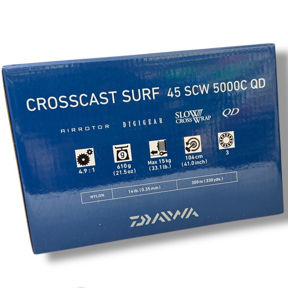 中壢鴻海釣具【DAIWA】 CROSSCAST SURF 45 SCW 5000C QD 遠投捲線器-細節圖8
