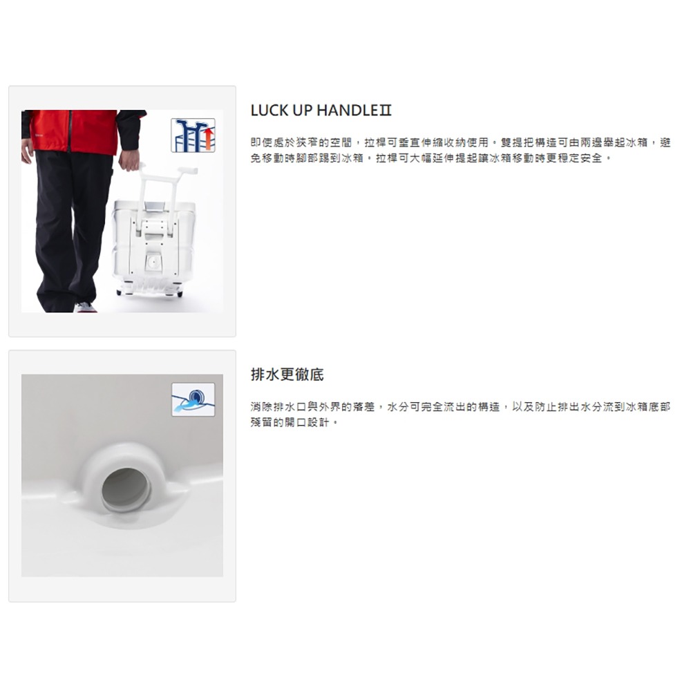 中壢鴻海釣具【SHIMANO】 NS-465T 65L 純白色冰箱 釣魚 露營 保冷保溫-細節圖5