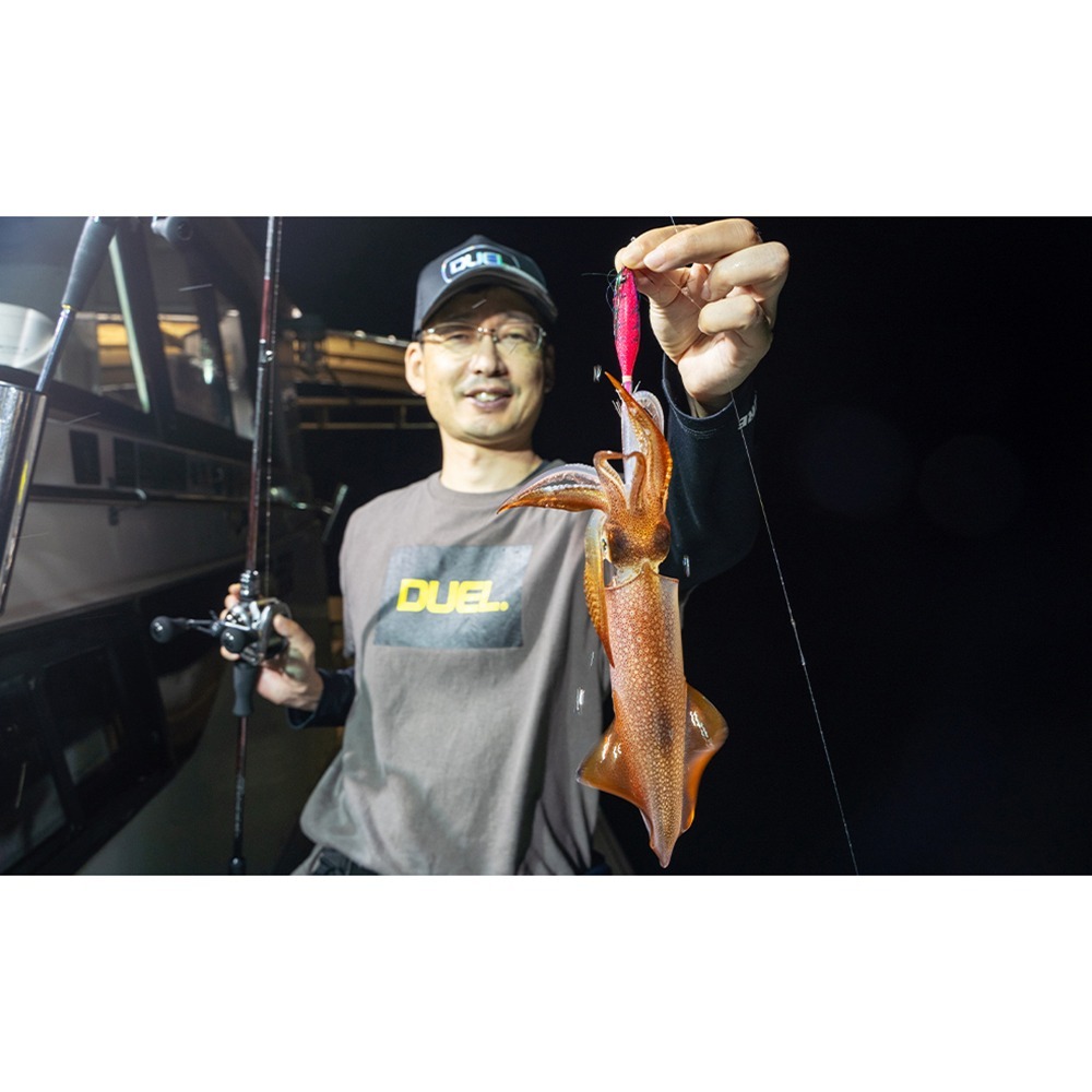 中壢鴻海釣具【DUEL】 A1862 SQUID JIG Picca  胖胖魚 80mm透抽布捲 (25年款)-細節圖3