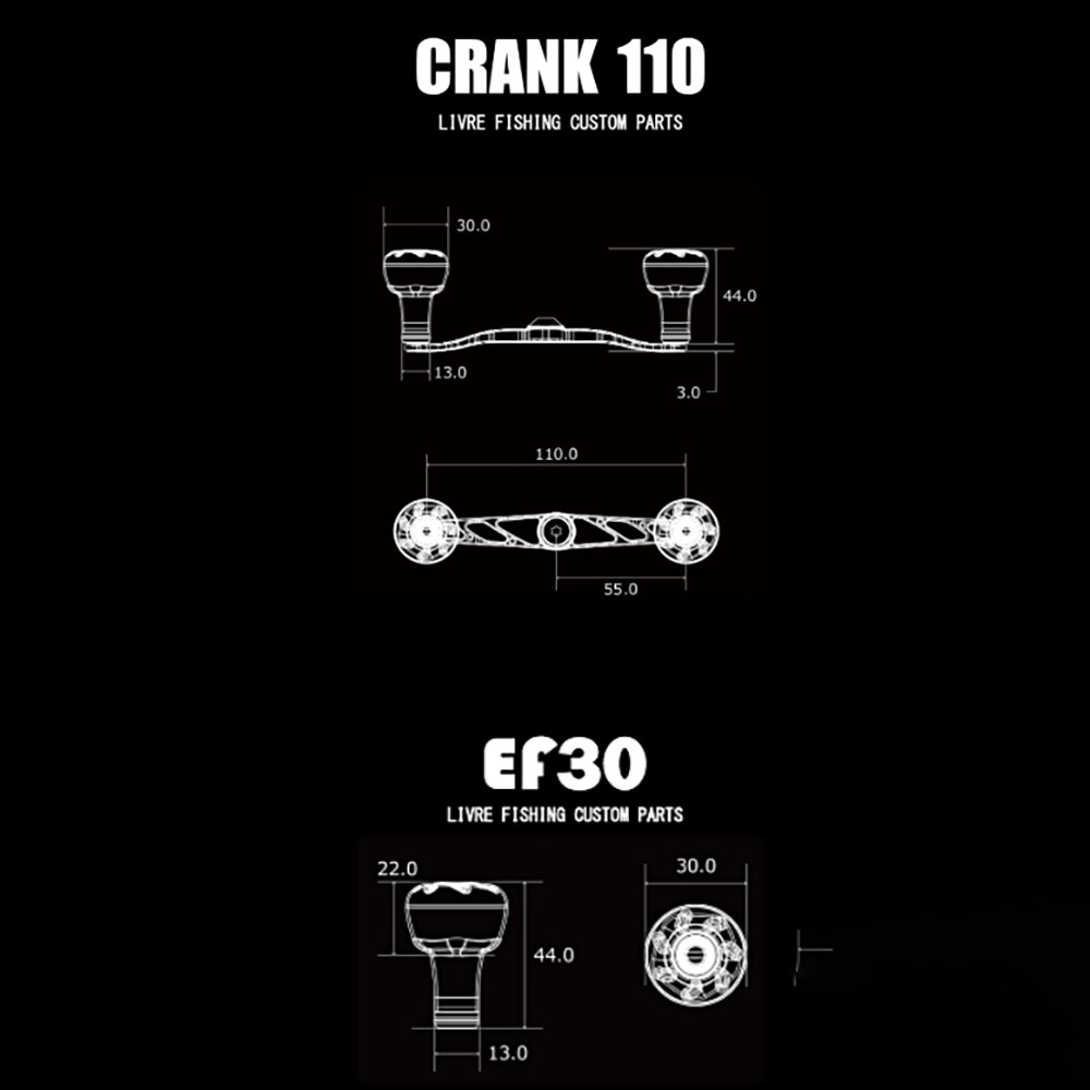 中壢鴻海釣具【LIVRE】BLACK LION×LIVRE Cachalot bt 110 限量黑色鈦金屬色改裝握丸-細節圖9