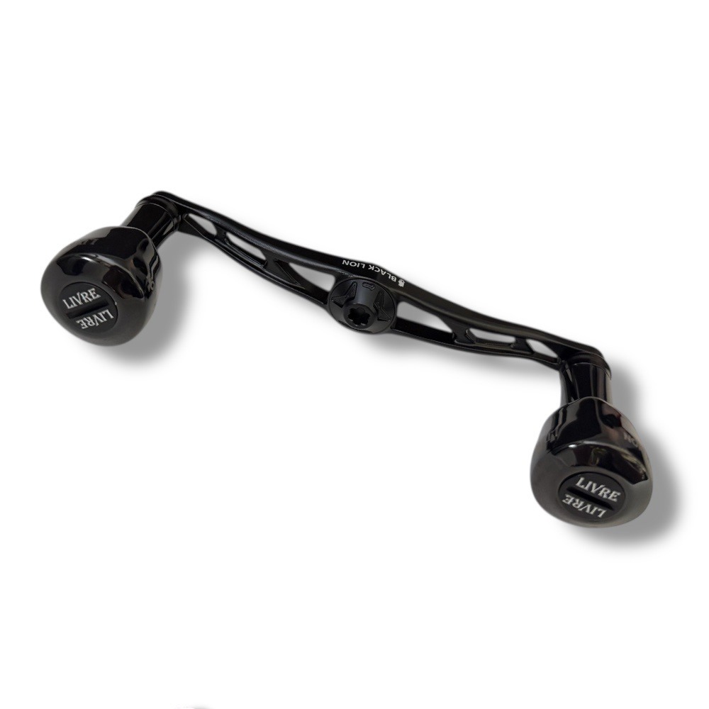 中壢鴻海釣具【LIVRE】 BLACK LION×LIVRE Cachalot bt 115 霧面黑色限量改裝握丸-細節圖4