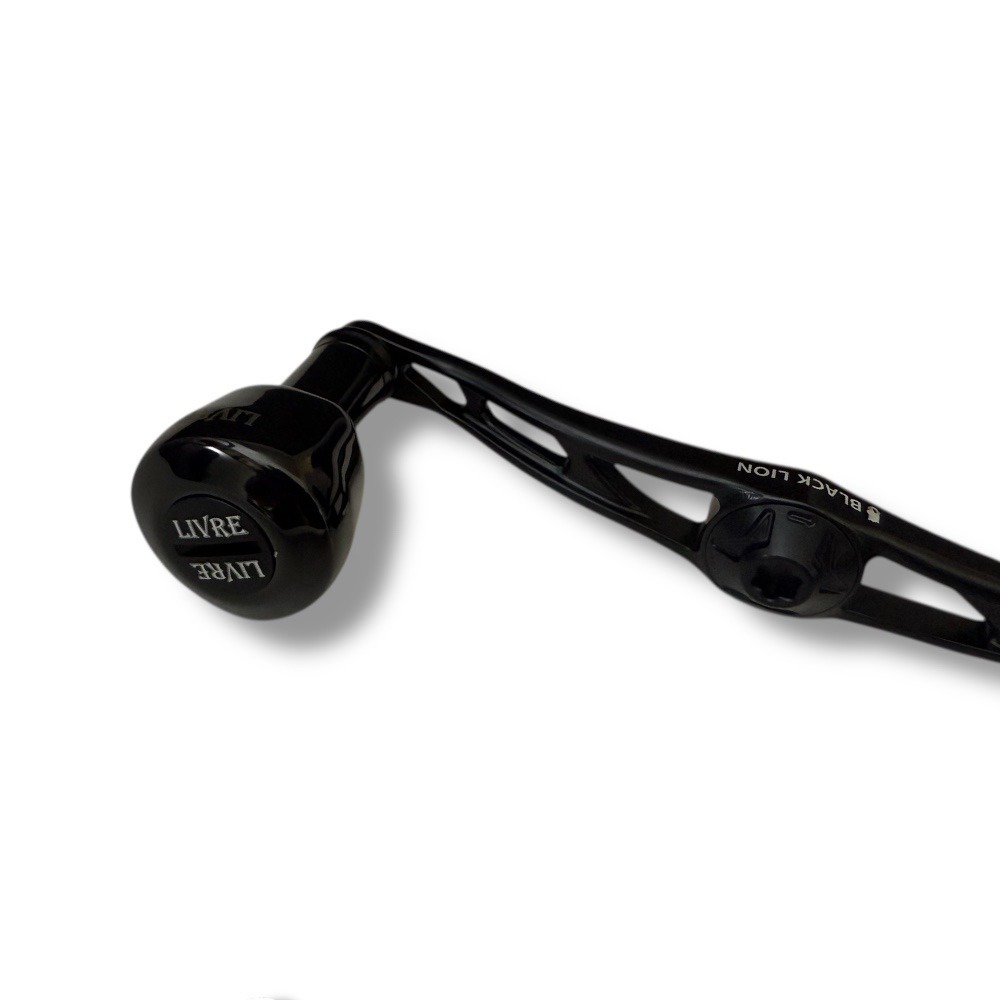 中壢鴻海釣具【LIVRE】 BLACK LION×LIVRE Cachalot bt 115 霧面黑色限量改裝握丸-細節圖6