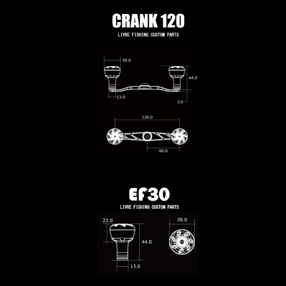 中壢鴻海釣具【LIVRE】BLACK LION×LIVRE Cachalot bt 120 霧面黑色限量改裝握丸-細節圖9