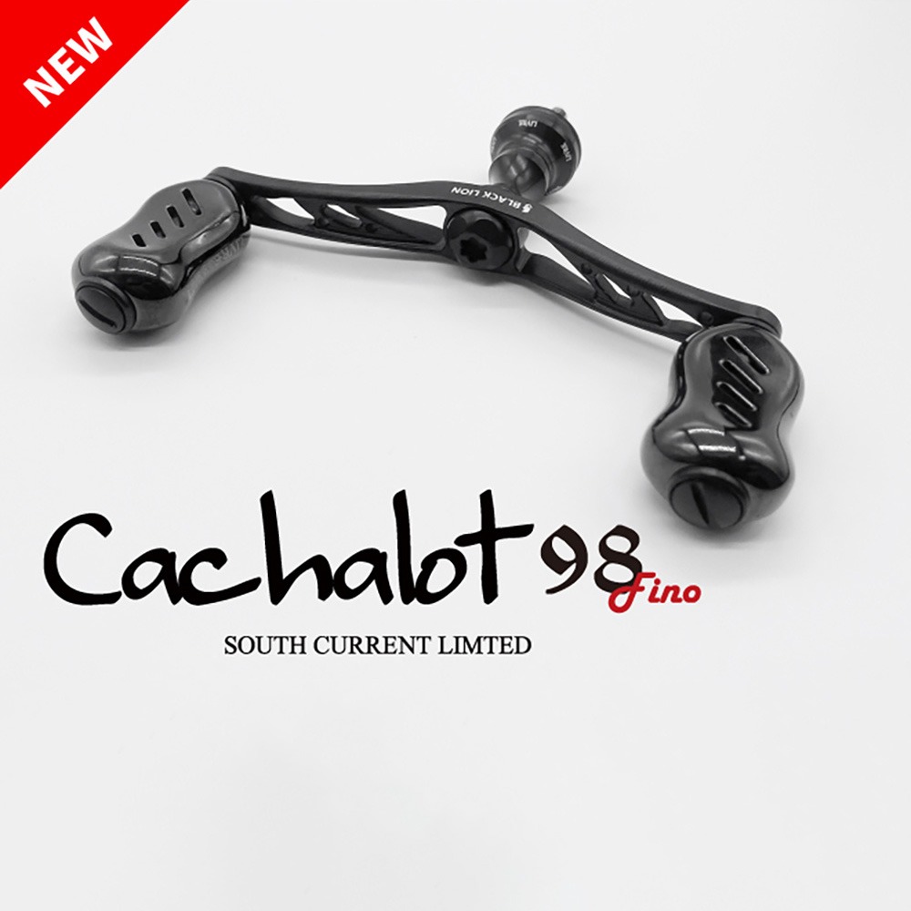 中壢鴻海釣具【LIVRE】BLACK LION×LIVRE Cachalot 98 Fino 霧面黑色限量改裝握丸-細節圖2