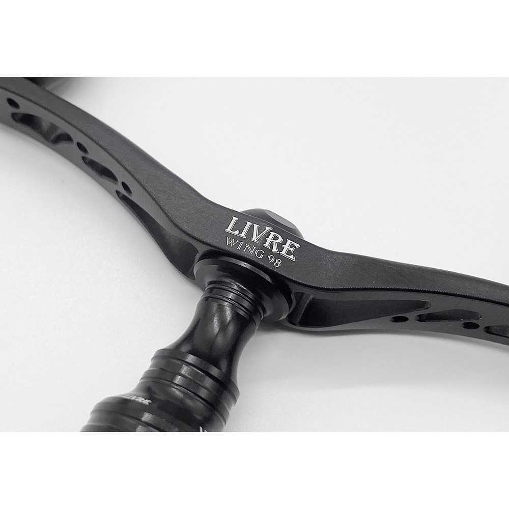 中壢鴻海釣具【LIVRE】BLACK LION×LIVRE Cachalot 98 Fino 霧面黑色限量改裝握丸-細節圖7