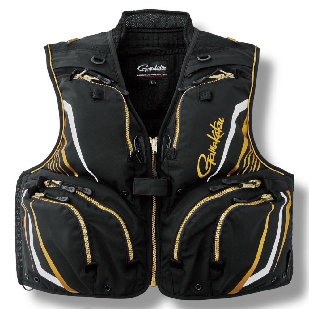 中壢鴻海釣具【gamakatsu】 GM-2331 半網狀釣魚背心 (25年款) GM2331 香魚背心-細節圖2