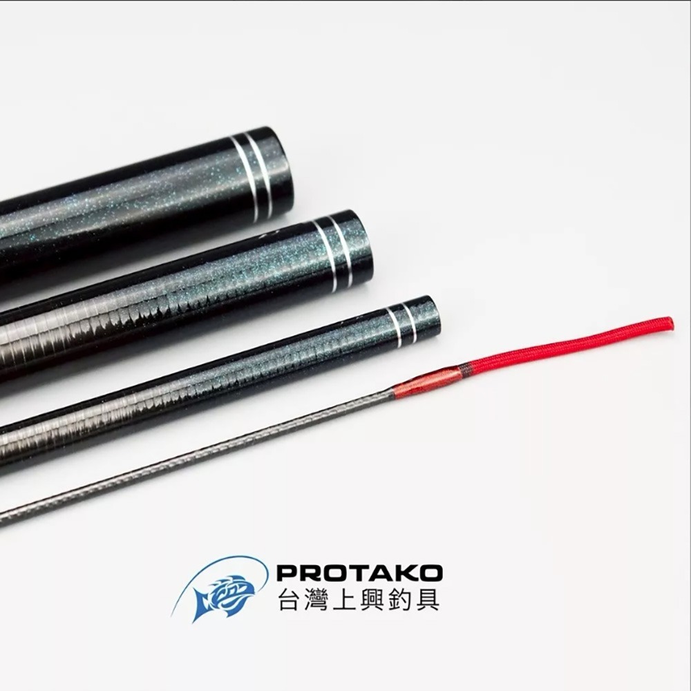 中壢鴻海釣具【上興】PROTAKO 劍羽 (空心尾) 手竿 (25年款) 池釣竿 競技福壽魚竿-細節圖3