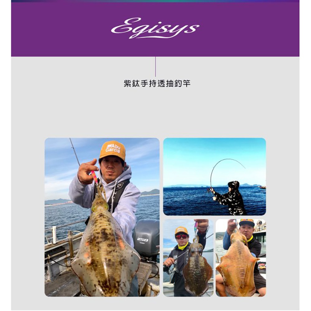 中壢鴻海釣具【ABU】Egisys-X IKAMETAL  紫鈦手持透抽竿(25年款)-細節圖3