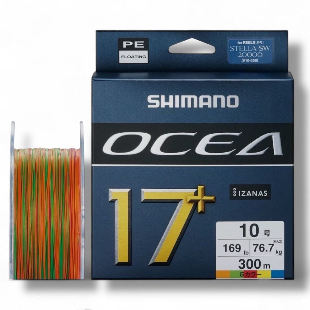 中壢鴻海釣具【SHIMANO】 LD-A71Y OCEA 17+ PE 17編 五色PE線-300M (25年款)-規格圖10