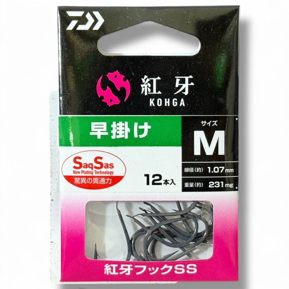 中壢鴻海釣具【DAIWA】 紅牙フックＳＳ 早掛け 魚鉤 游動丸鉤-規格圖6