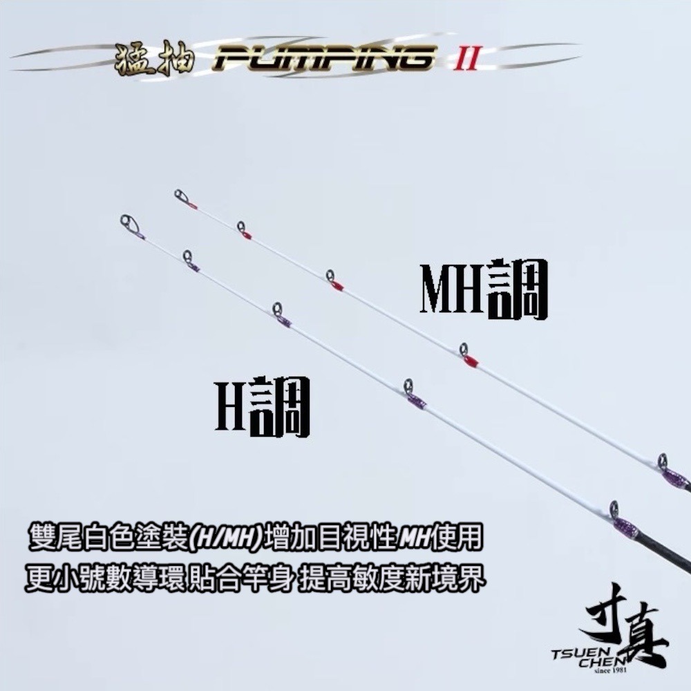 中壢鴻海釣具【寸真】猛抽二代 C692H/MH (槍柄)雙竿尾手持透抽竿-細節圖2