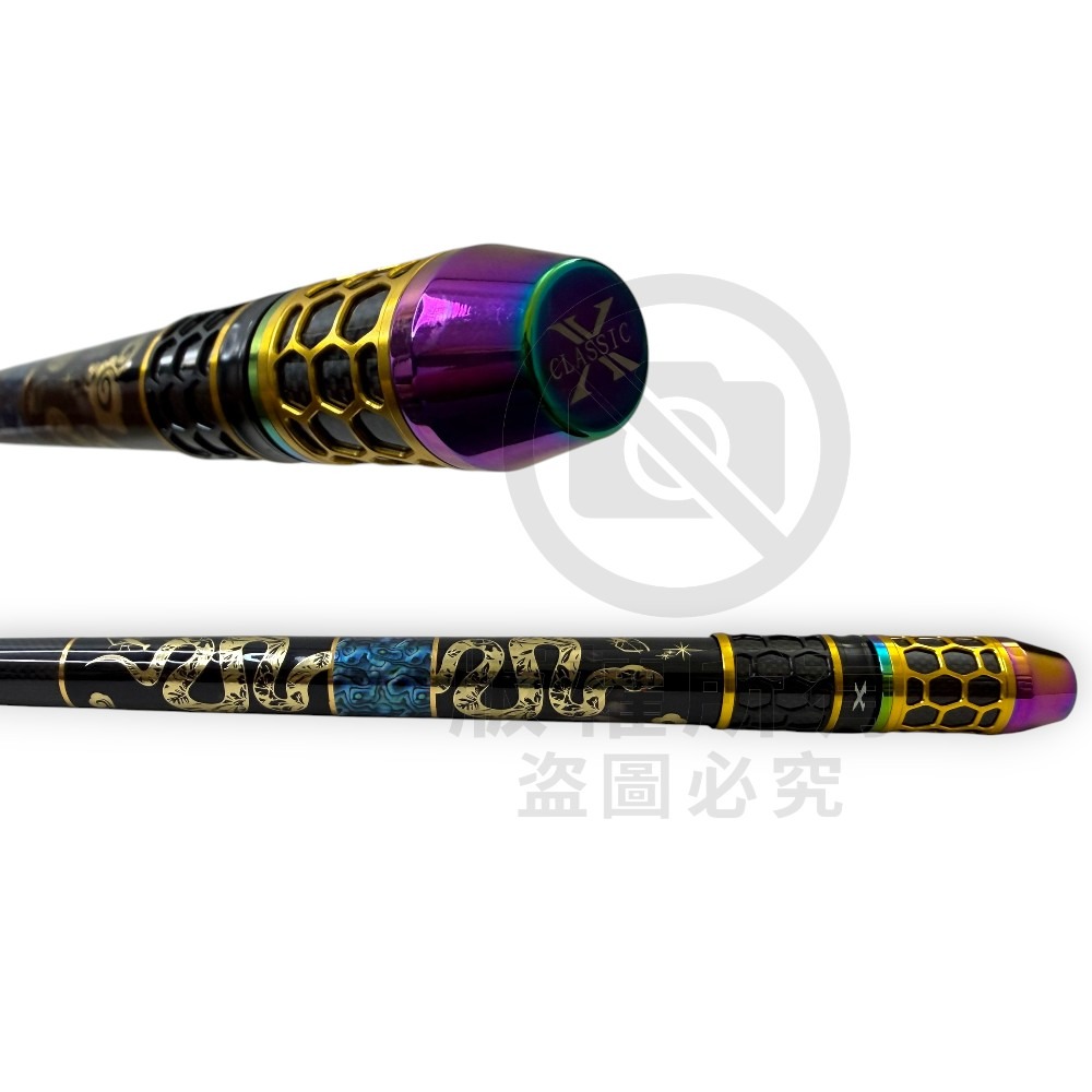 中壢紅海釣具【Mustad】羽流 8代 赤蟒 黃金蟒 3/4/5/6/7 93H 蝦竿  特別版槍箱海綿組-細節圖7