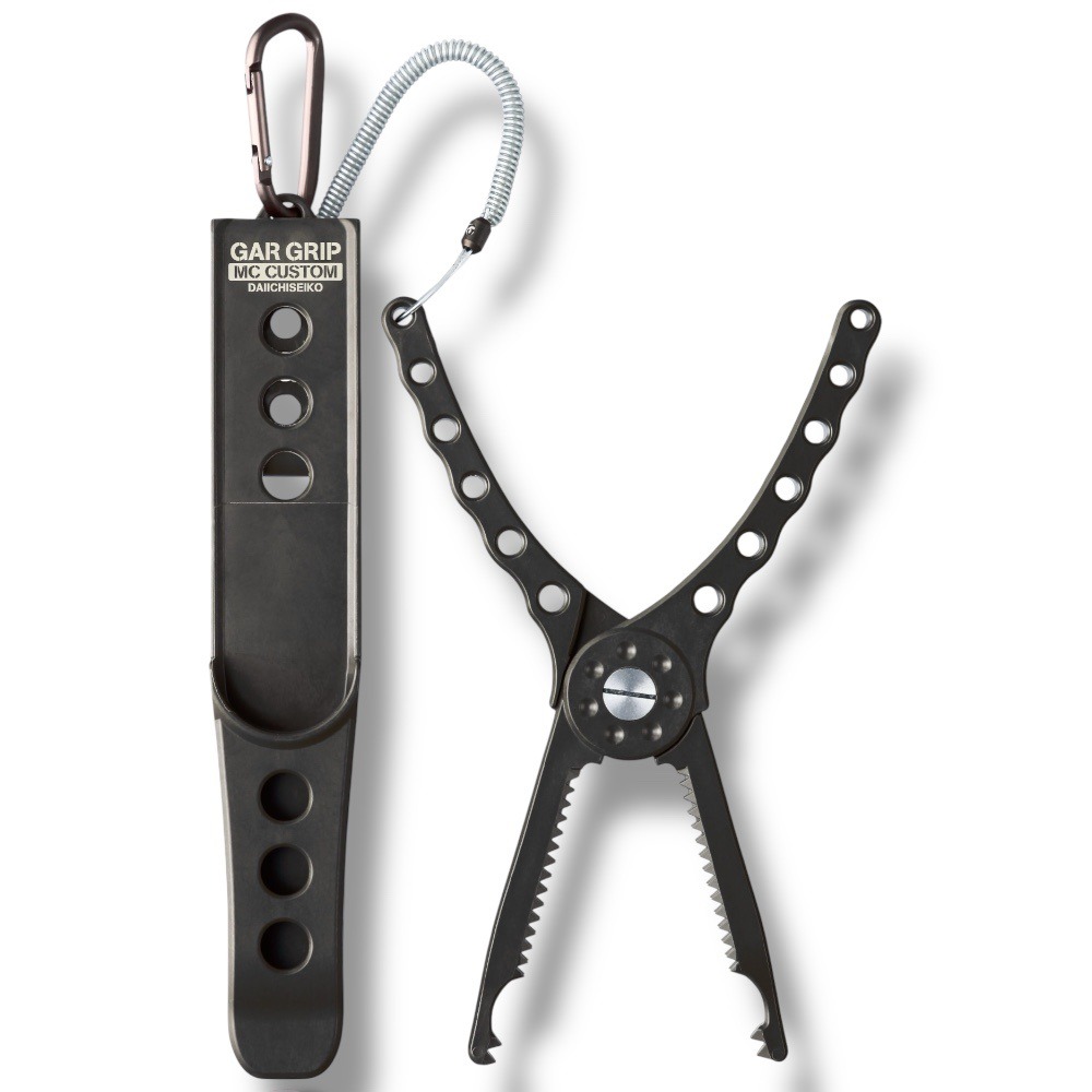 中壢鴻海釣具【DAIICHISEIKO】第一精工 GAR GRIP MC 魚夾#黑色-細節圖3