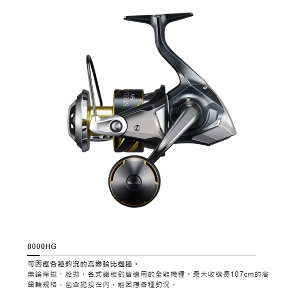 中壢鴻海釣具【SHIMANO】 STELLA SW  紡車捲線器 (25年款)-規格圖11