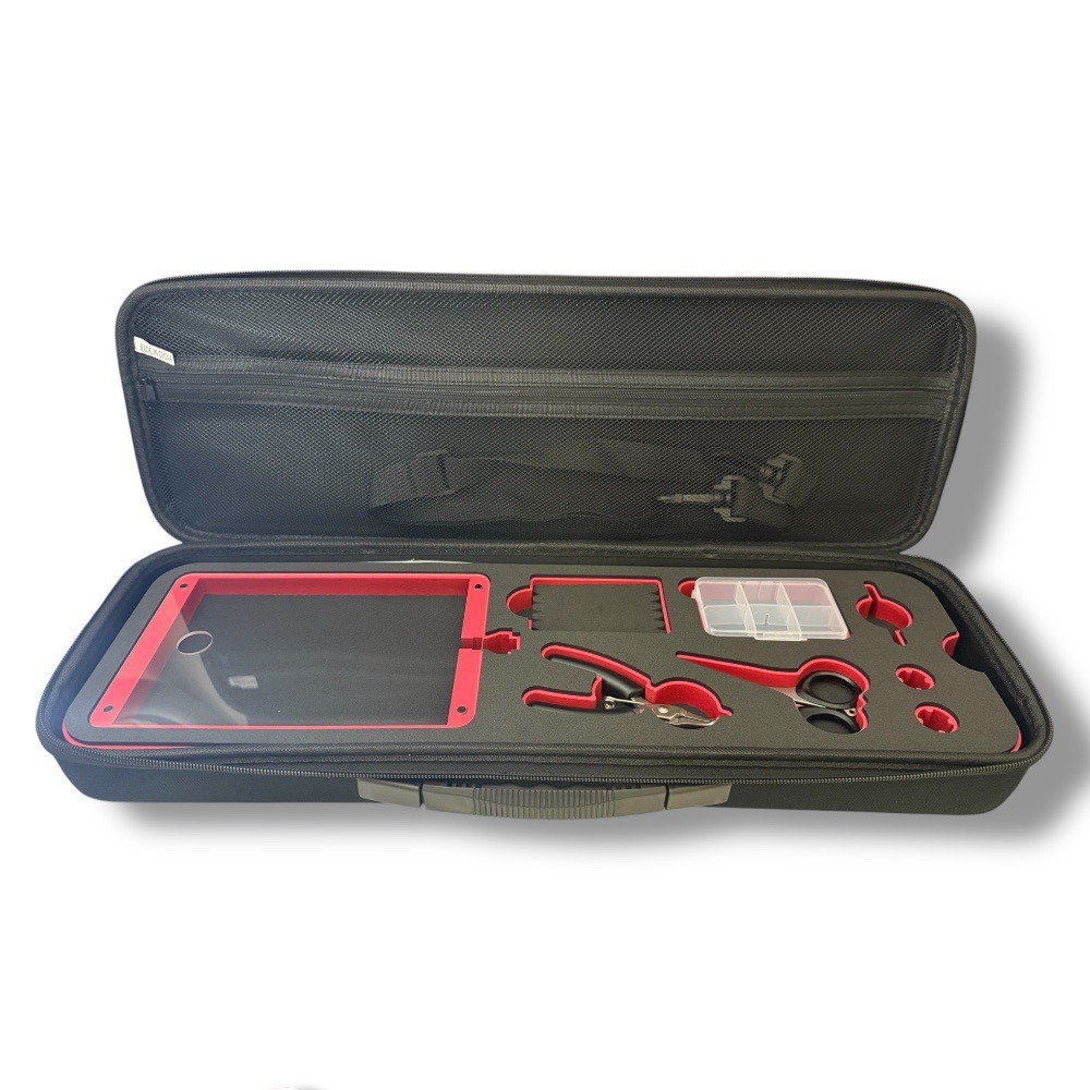 中壢紅海釣具【捷創】大硬殼包+A款雙層雙色海綿 (53×18×9CM)-細節圖2