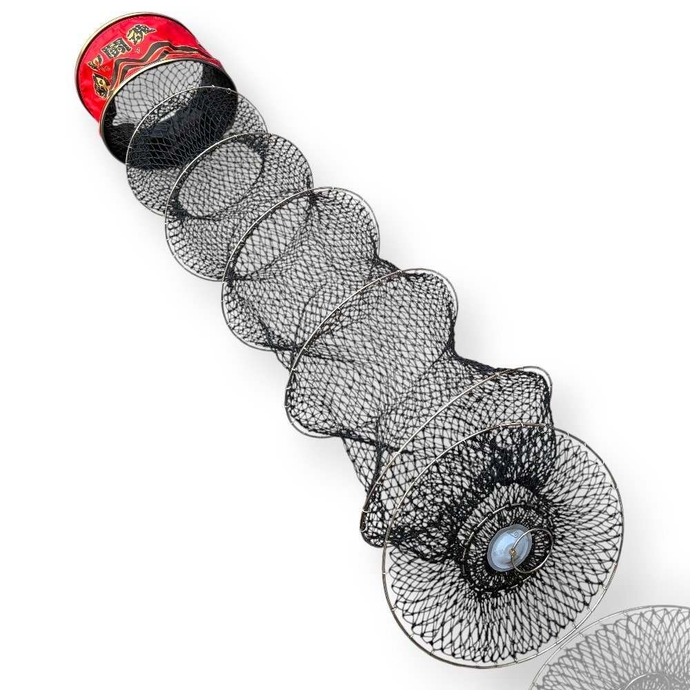 中壢紅海釣具【吉作】釣魚鬪魂 狂人8呎戰鬥網 (紅黑伽馬款)-細節圖5