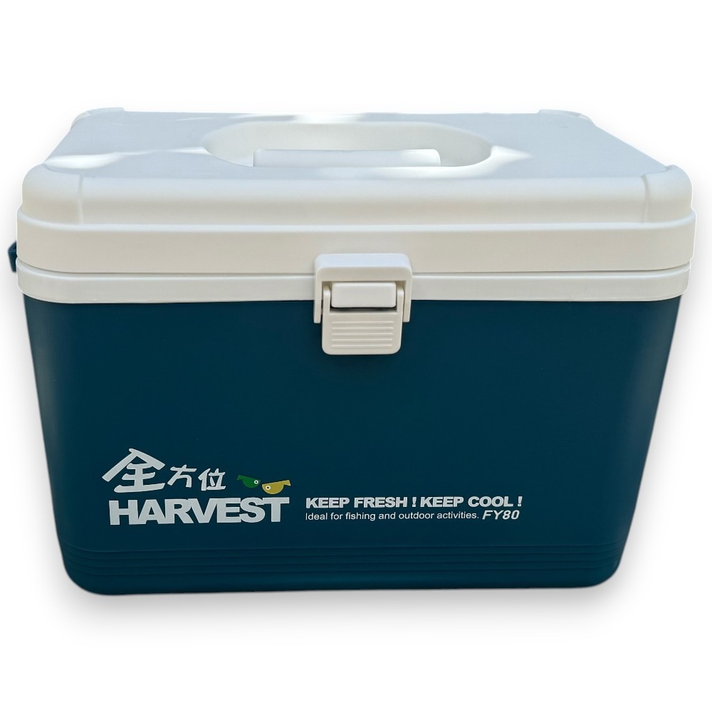 【中壢紅海釣具】全方位冰箱 8L藍色 綠色活魚桶 活餌桶 附內網/小撈網/內盒/背帶-規格圖7