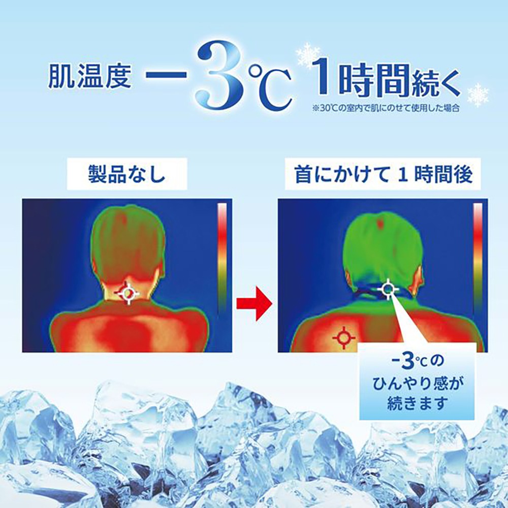 中壢紅海釣具 涼爽頸巾 涼感圍巾 冰涼圍脖 涼感巾 3入-日本製 -3°C-細節圖5