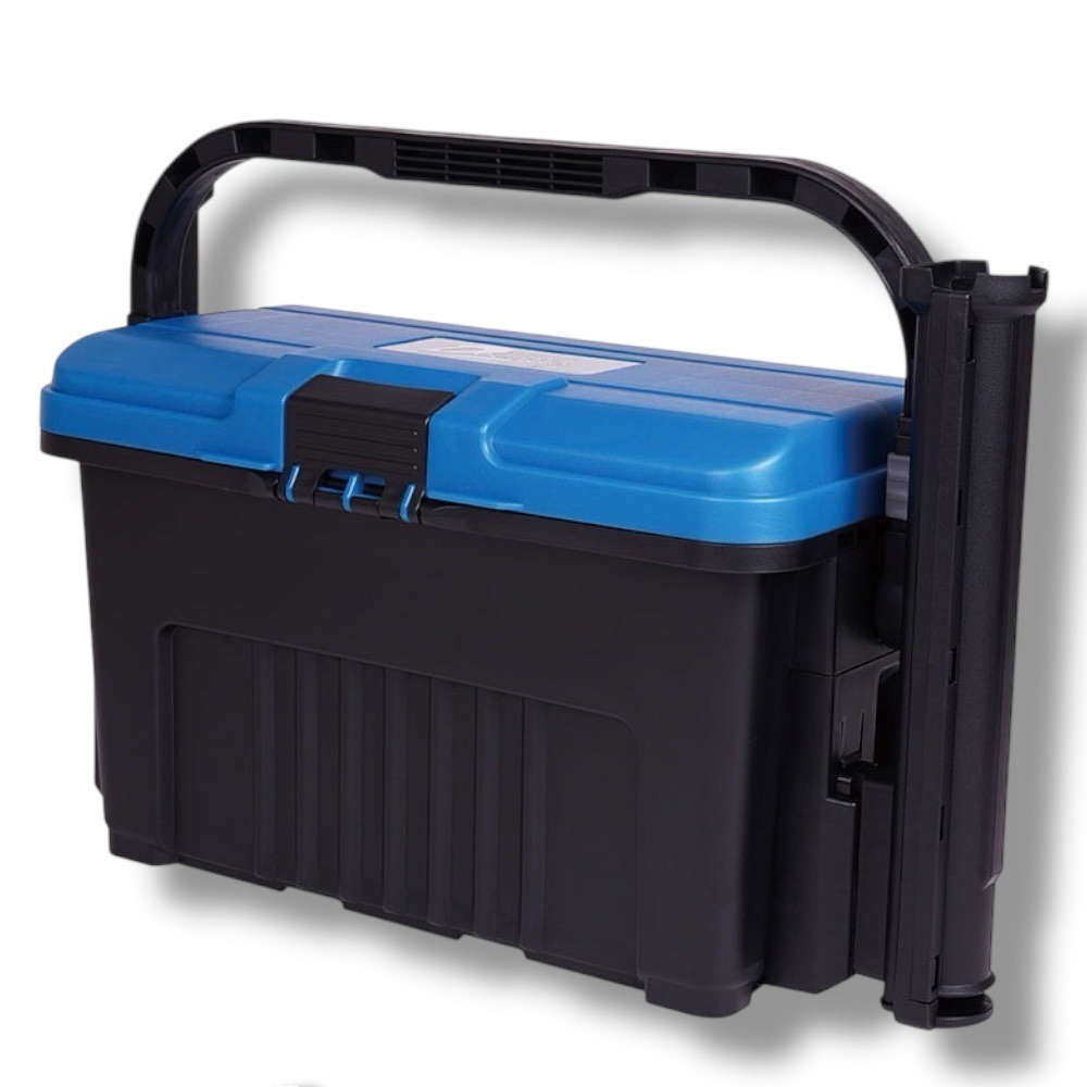 中壢紅海釣具【RING STAR】 D-4300 珍珠藍×黑色 炭灰色×黑色 工具箱 整理箱(CS-001Y同款)-規格圖11