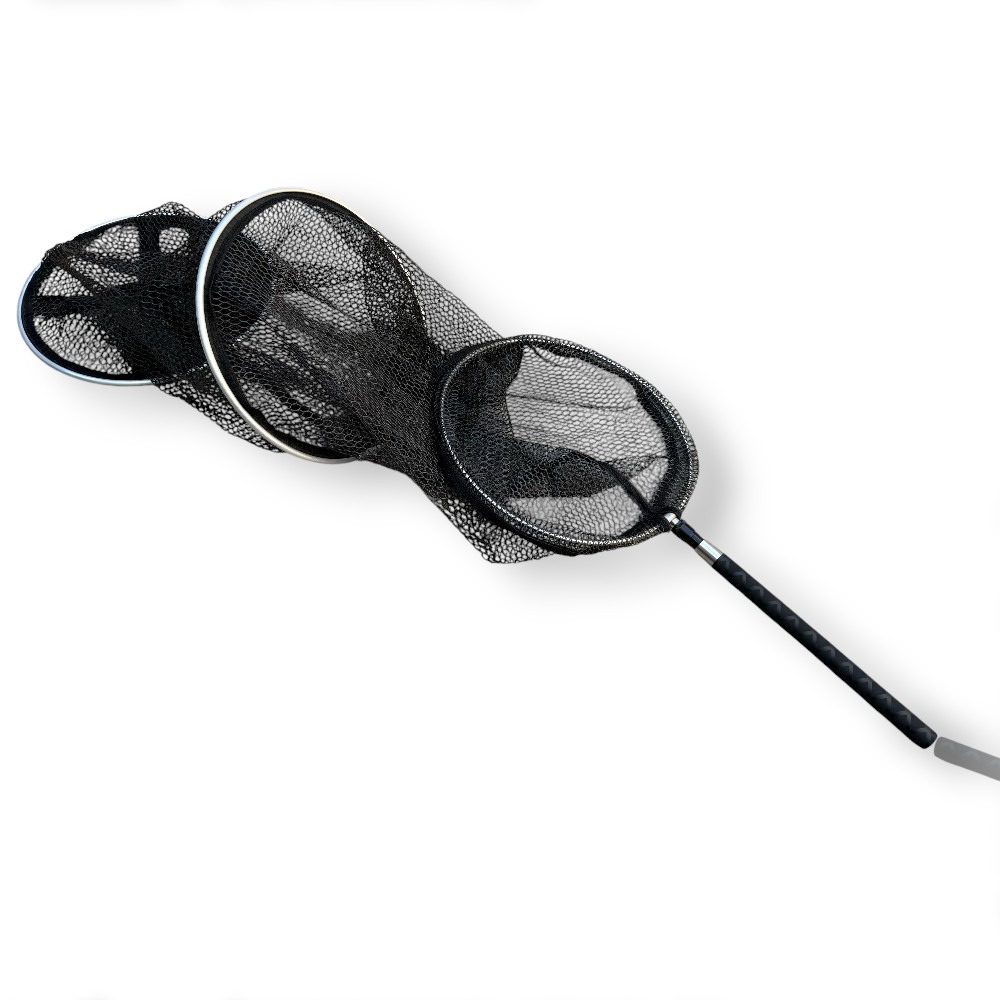 中壢紅海釣具 蝦戰網(白鐵框) 3尺3環+1尺框(網袋+快拆自重棒)-細節圖2