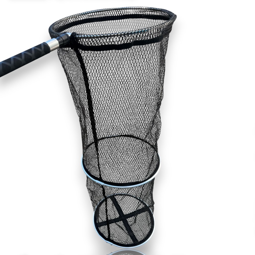 中壢紅海釣具 蝦戰網(白鐵框) 3尺3環+1尺框(網袋+快拆自重棒)-細節圖3