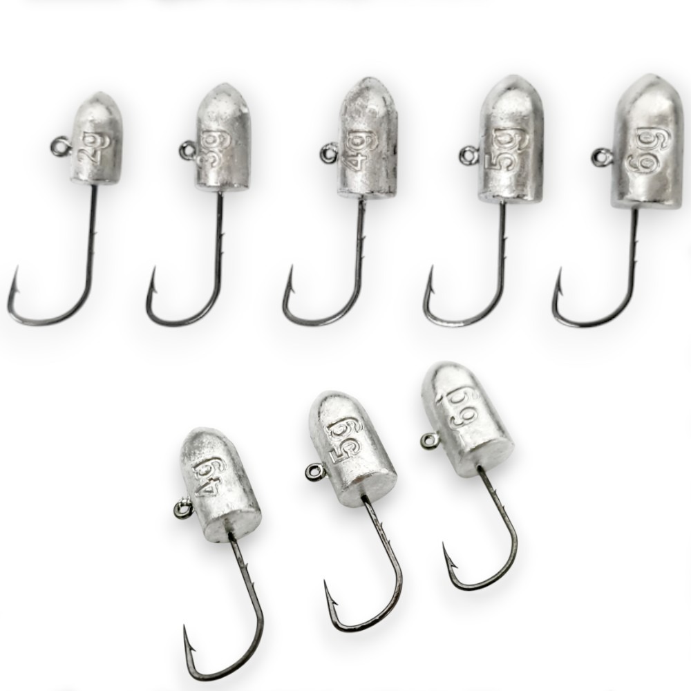 中壢紅海釣具【SAME】MJ-55 根魚鉛頭鉤 雙背刺魚鉤 淡海水路亞-細節圖3