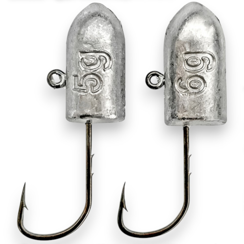 中壢紅海釣具【SAME】MJ-55 根魚鉛頭鉤 雙背刺魚鉤 淡海水路亞-細節圖4