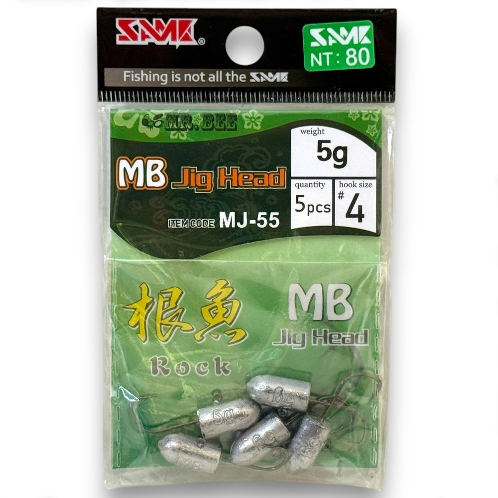 中壢紅海釣具【SAME】MJ-55 根魚鉛頭鉤 雙背刺魚鉤 淡海水路亞-規格圖6