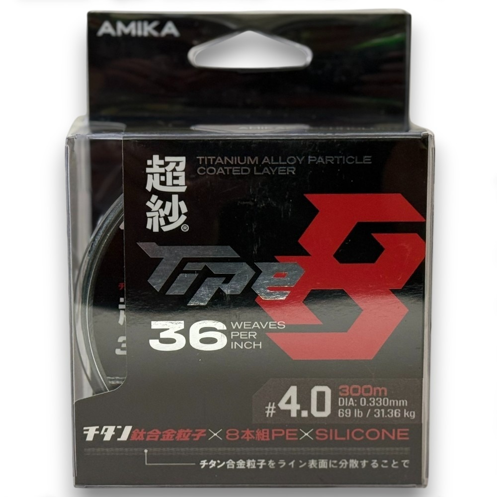 中壢紅海釣具【amika】超紗 8股36針 鈦合金粒子 灰色PE線 耐磨PE線 300M-規格圖11