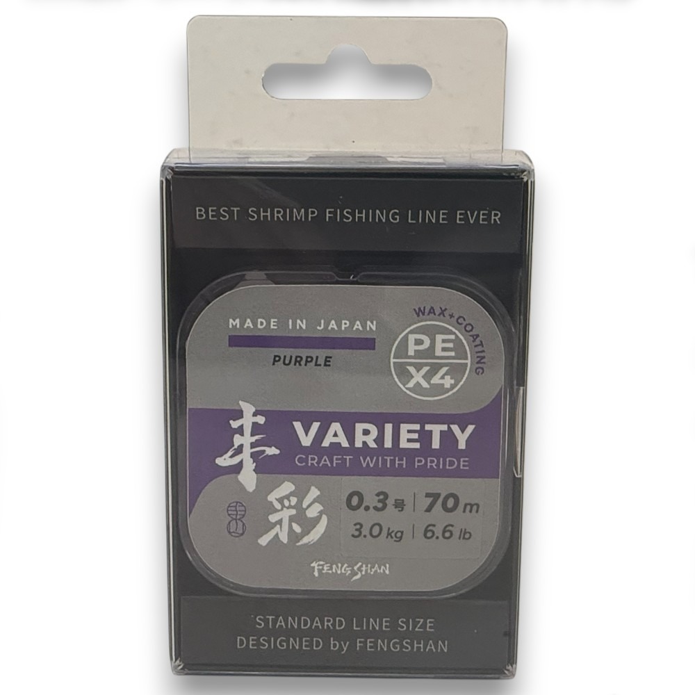 中壢紅海釣具【FENGSHAN 丰山】 丰彩 VARIETY PE X4 70M 頂規釣蝦PE線-規格圖8