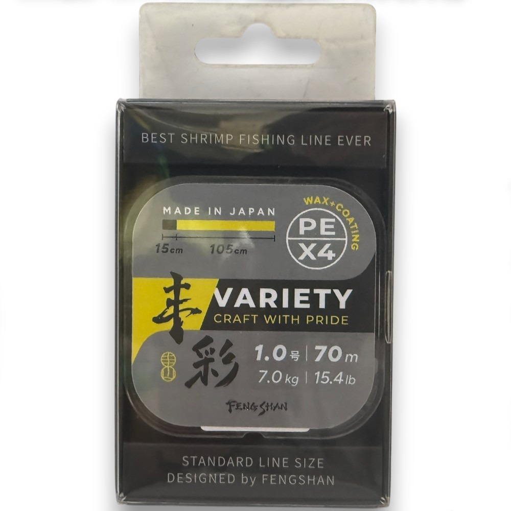 中壢紅海釣具【FENGSHAN 丰山】 丰彩 VARIETY PE X4 70M 頂規釣蝦PE線-規格圖8