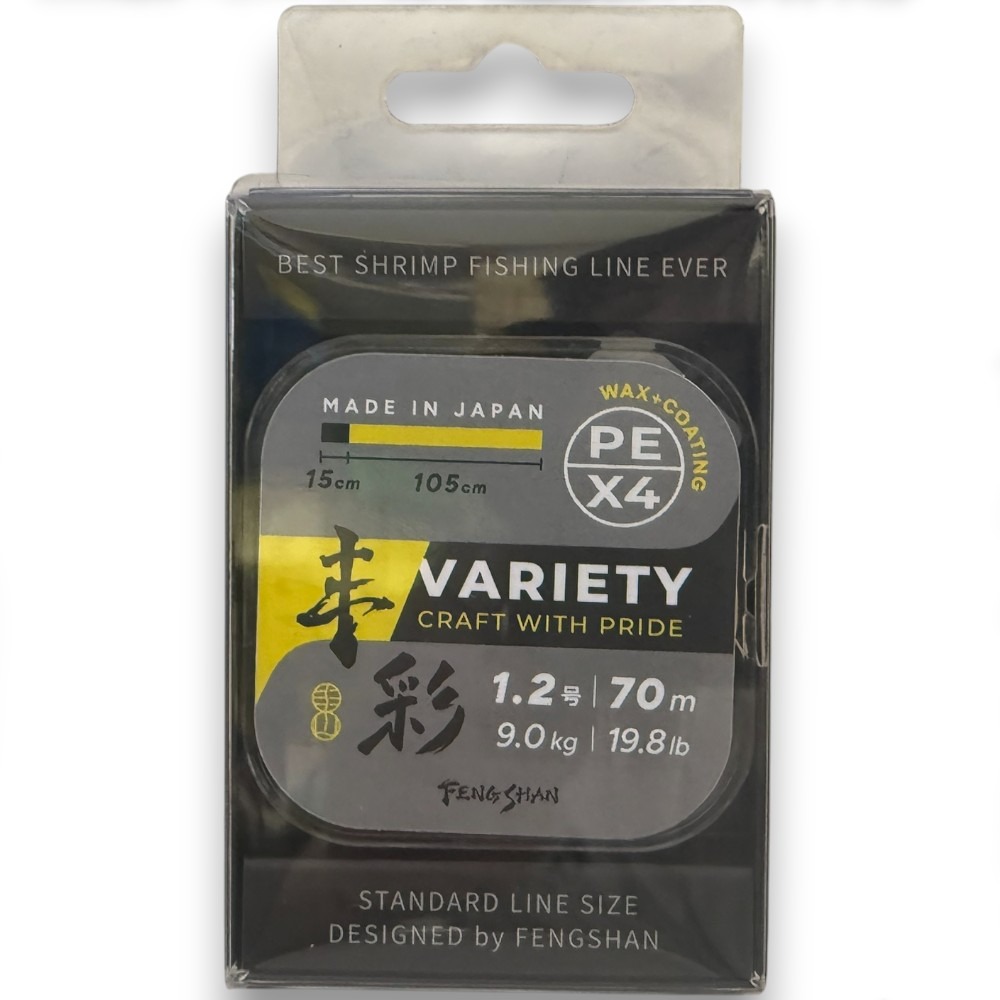 中壢紅海釣具【FENGSHAN 丰山】 丰彩 VARIETY PE X4 70M 頂規釣蝦PE線-規格圖8