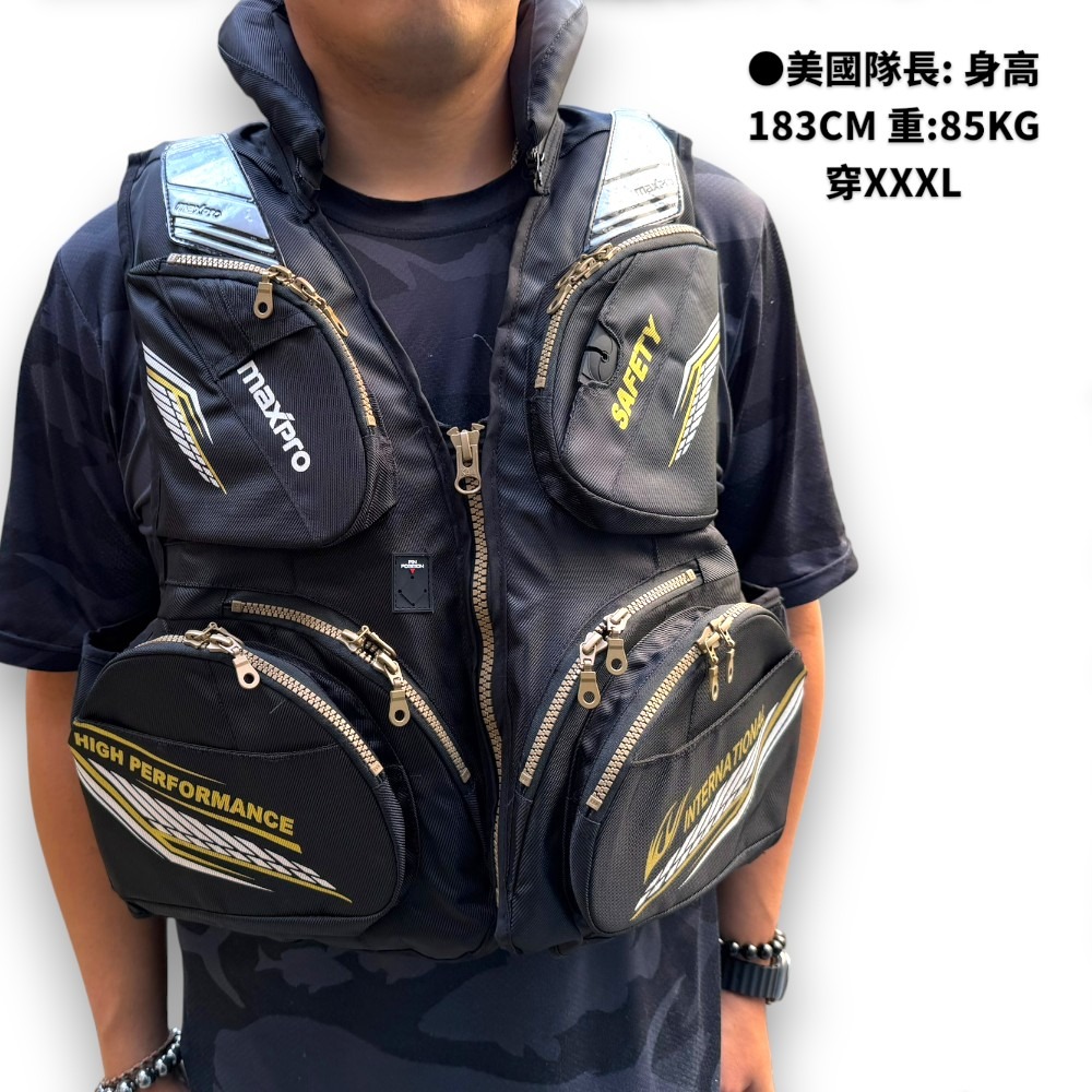 中壢紅海釣具【pokee】MP-1801 救生衣 釣魚救生背心-細節圖7