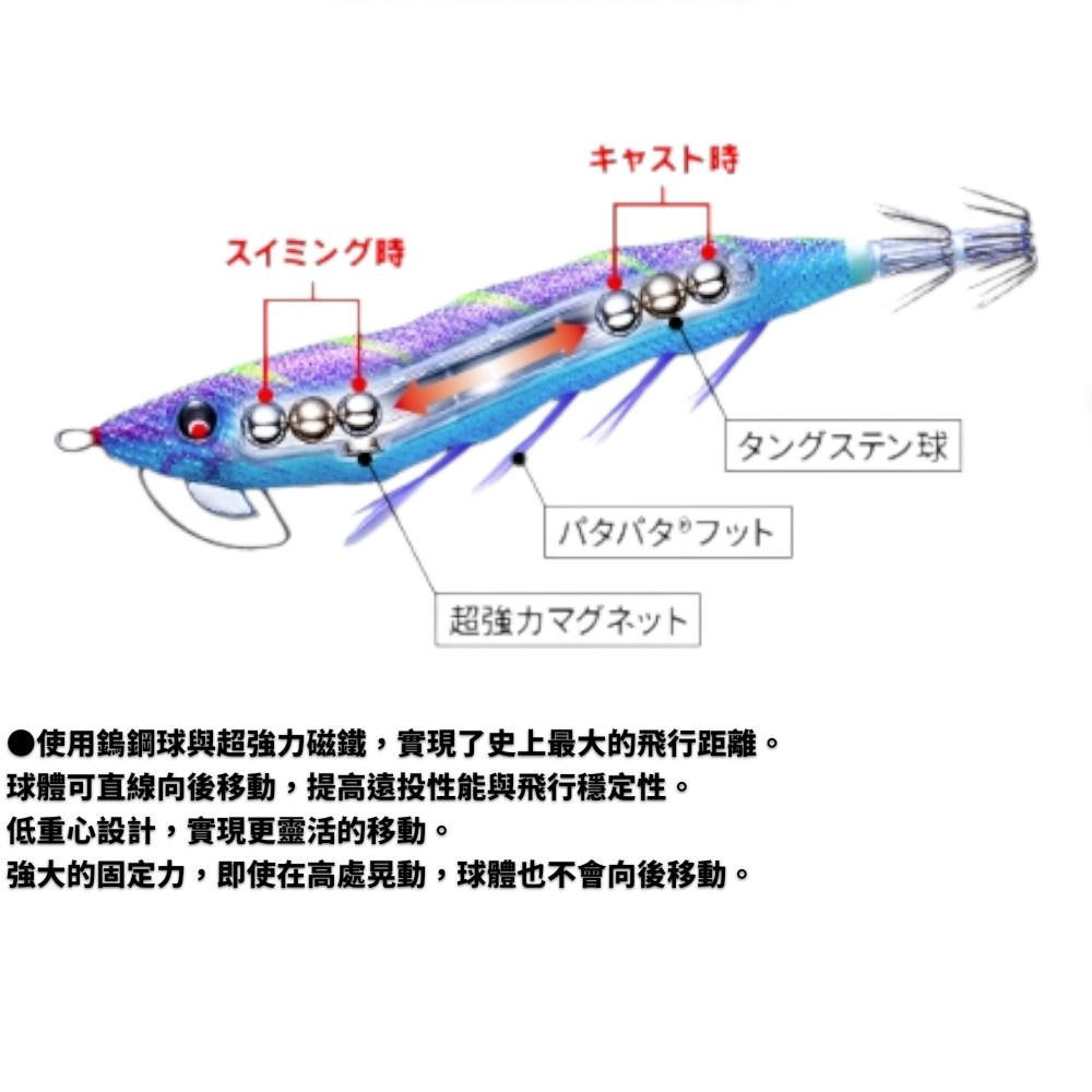 中壢紅海釣具【DUEL】A1864 ez-Q® MAGNET 鎢鋼球+超強力磁鐵 天龍蝦3.5吋木蝦 (25年款)-細節圖2