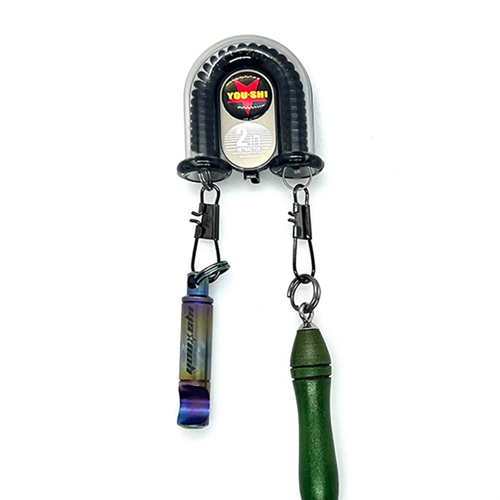 中壢紅海釣具【YOU-SHI】 雙拉伸縮扣 線圈不纏繞 最長可延伸至27 公分-細節圖5