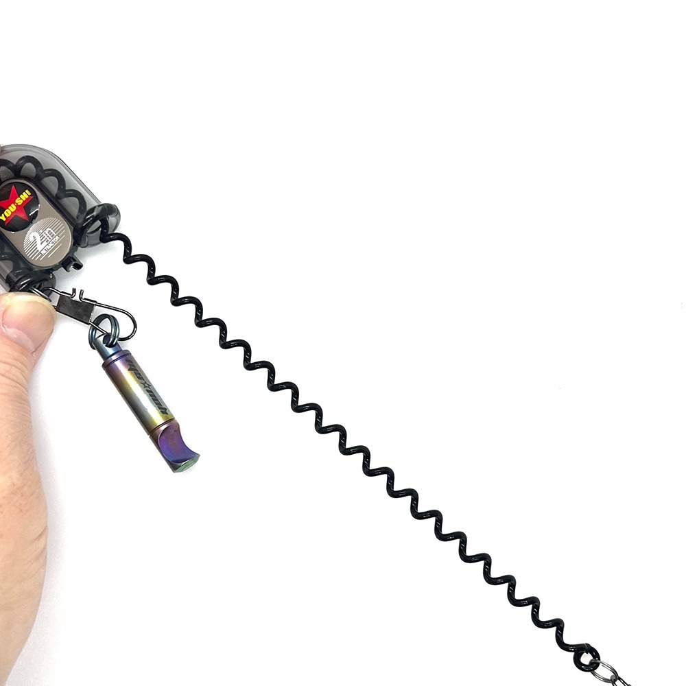 中壢紅海釣具【YOU-SHI】 雙拉伸縮扣 線圈不纏繞 最長可延伸至27 公分-細節圖6