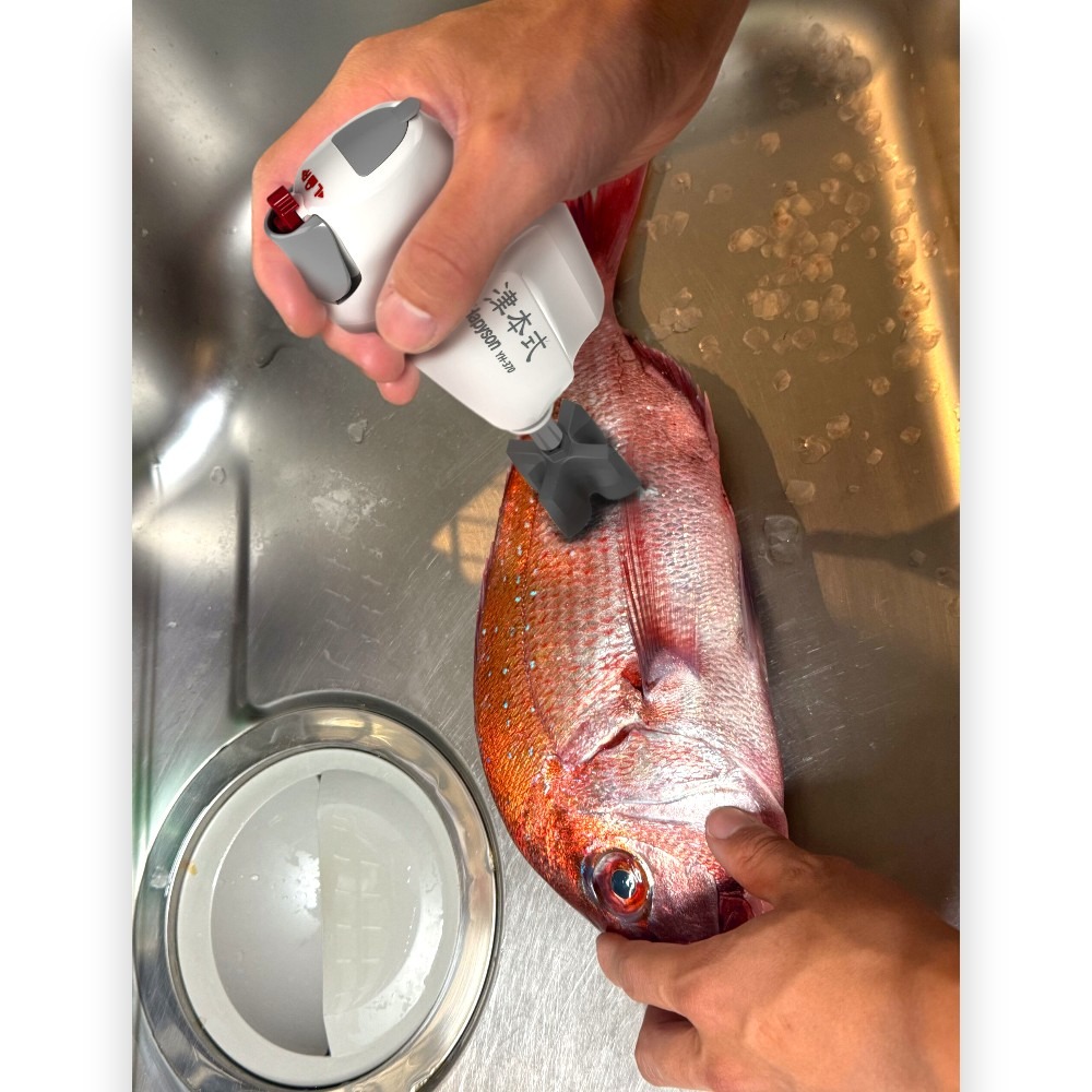 中壢紅海釣具【Hapyson×津本式】YH-370 充電式電動刮鱗器 津本式 去魚鱗機 電動去鱗器 IPX7防水-細節圖9