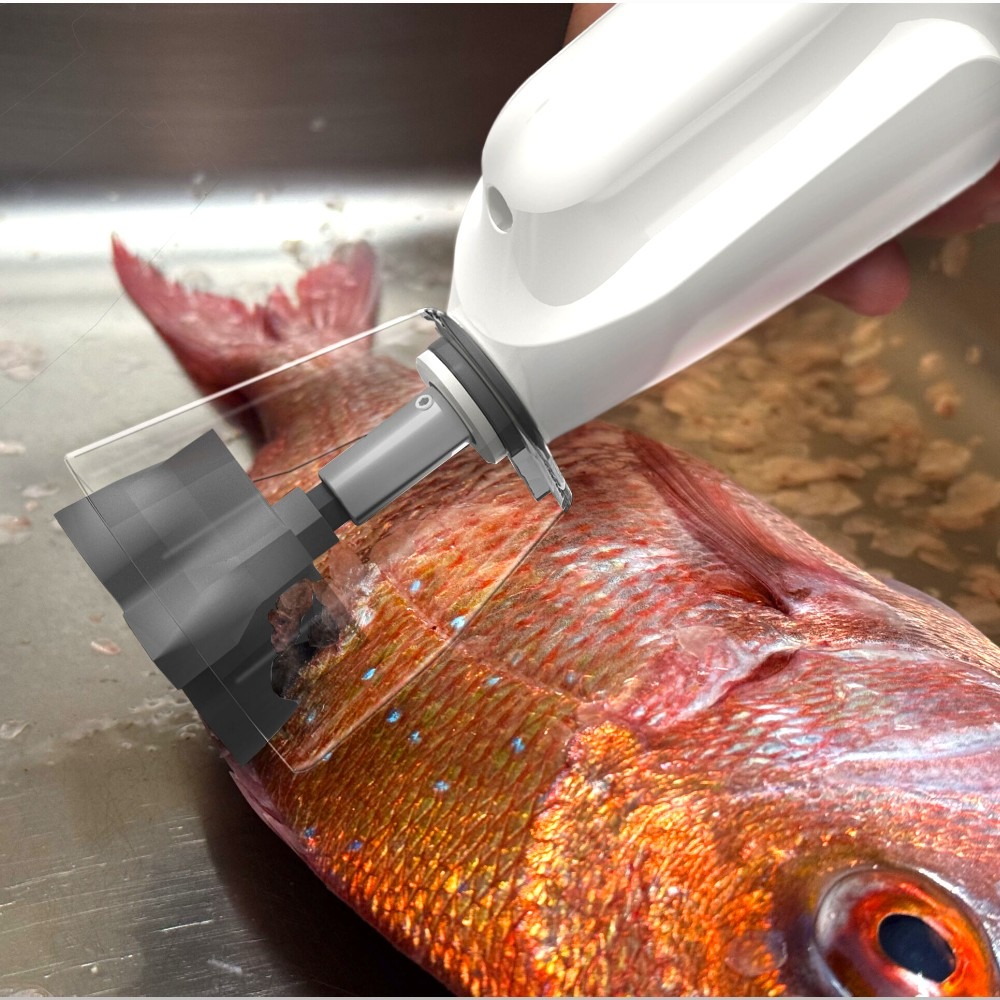 中壢紅海釣具【Hapyson×津本式】YH-370 充電式電動刮鱗器 津本式 去魚鱗機 電動去鱗器 IPX7防水-細節圖11