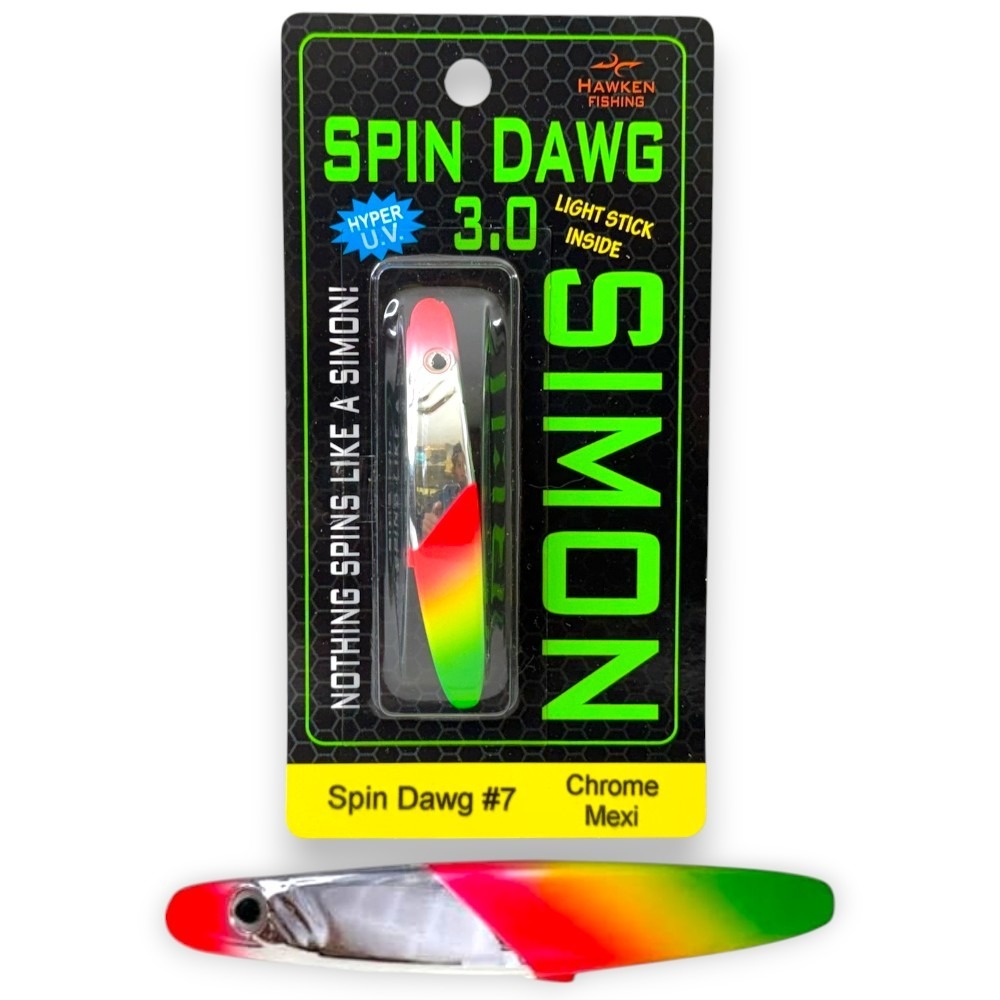 中壢紅海釣具【HAWKEN FISHING】SPIN DAWG 美國弓角 3.0 中通弓角 旋轉魚 彎彎魚-規格圖9