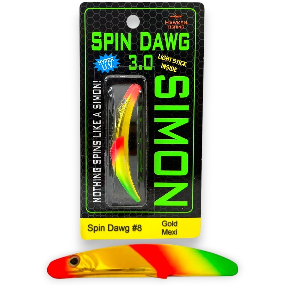 中壢紅海釣具【HAWKEN FISHING】SPIN DAWG 美國弓角 3.0 中通弓角 旋轉魚 彎彎魚-規格圖9