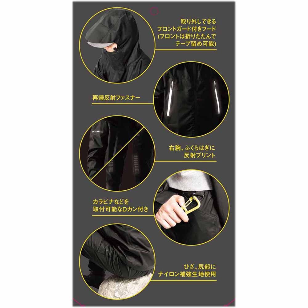 中壢紅海釣具【YOU-SHI】YSライトレインT2 輕量透濕防水釣魚雨衣 釣魚套裝-細節圖10