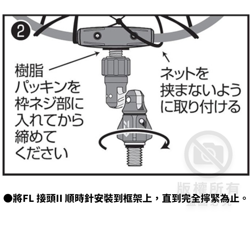 中壢紅海釣具【DAIWA】 FL JOINT II 撈網轉接頭-細節圖7