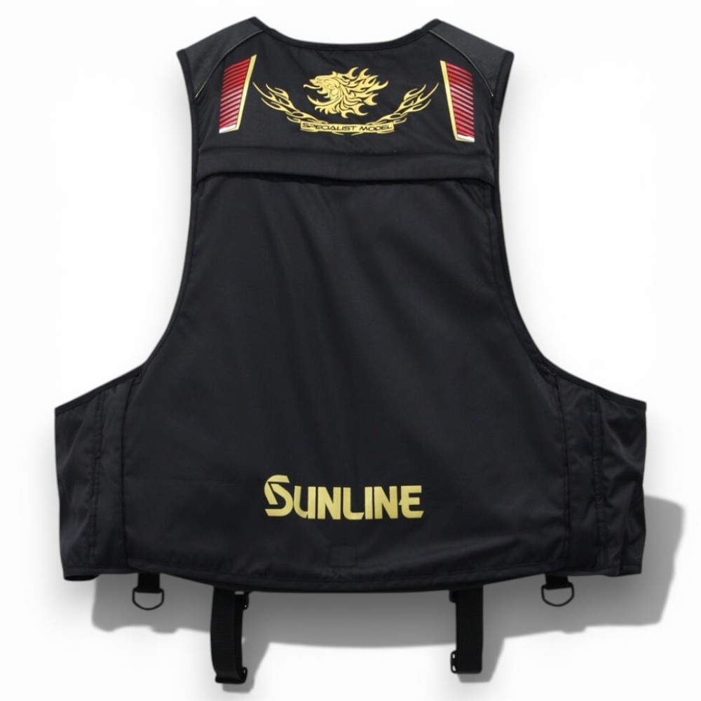 中壢紅海釣具【SUNLINE】 SUL-250 黑色救生衣 (25年秋冬款)-細節圖3
