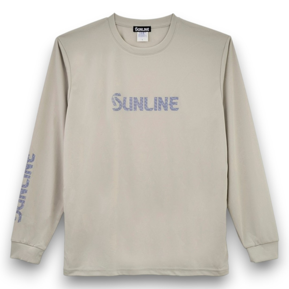中壢紅海釣具【SUNLINE】SUW-15603DLT 速乾長袖T恤 淺灰色 防曬衣 吸汗速乾 透氣舒適 戶外釣魚服-細節圖2