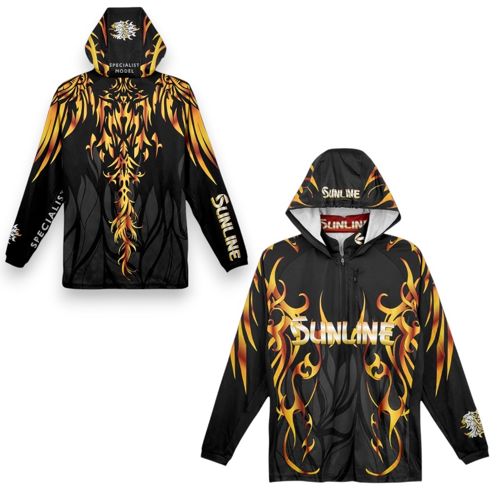 中壢紅海釣具【SUNLINE】SUW-04602CW 吸水速乾長袖連帽釣魚衫 防曬釣魚衣 速乾衣 磯釣 船釣 路亞 岸拋-規格圖8
