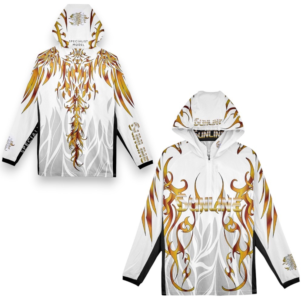 中壢紅海釣具【SUNLINE】SUW-04602CW 吸水速乾長袖連帽釣魚衫 防曬釣魚衣 速乾衣 磯釣 船釣 路亞 岸拋-規格圖8