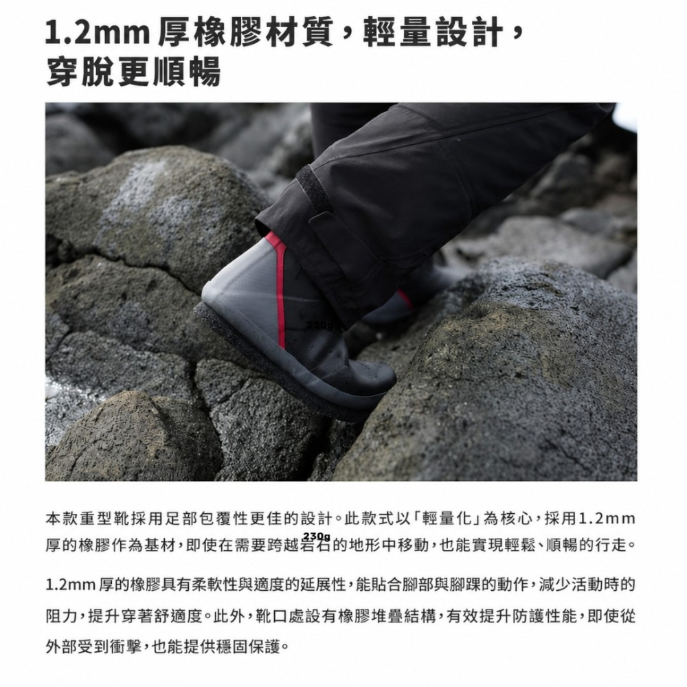 中壢紅海釣具【SHIMANO】FB-022W 黑色長筒防滑釘鞋-細節圖7