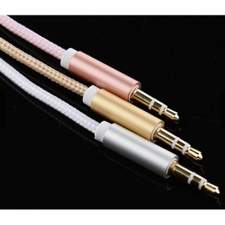 尼龍金屬AUX車載音頻線3.5mm車用音箱公對公音頻連接線-細節圖6